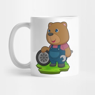 Bear Mechanic Car tire Mug